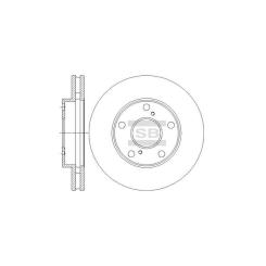 Тормозной диск HI-Q SD4032 Фото
