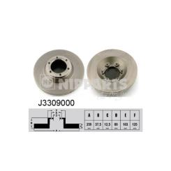 Тормозной диск Nipparts J3309000 Фото