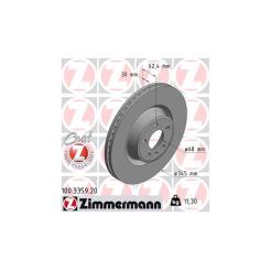Тормозной диск ZIMMERMANN 100.3359.20 Фото