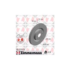 Тормозной диск ZIMMERMANN 110.2220.20 Фото