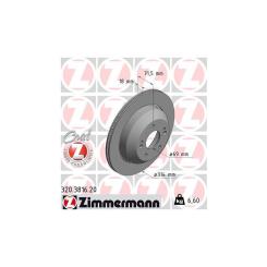 Тормозной диск ZIMMERMANN 320.3816.20 Фото