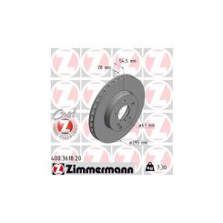 Тормозной диск ZIMMERMANN 400.3618.20 Фото