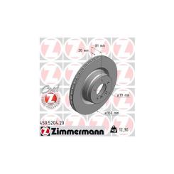 Тормозной диск ZIMMERMANN 450.5204.20 Фото