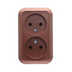 Розетка MAKEL орех Фото