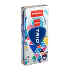 Ручка шариковая Unimax Trio, синяя Фото 2