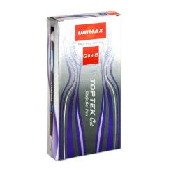 Ручка гелевая Unimax Top Tek Gel, червона Фото 2