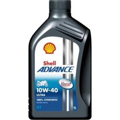 Моторное масло Shell Advance 4T Ultra 10W40 1л Фото