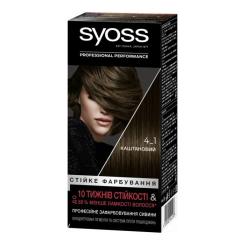Краска для волос Syoss 4-1 Каштановый 115 мл Фото