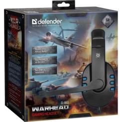 Наушники Defender Warhead G-160 Black-Blue Фото 2