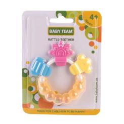 Прорезыватель Baby Team Брязкальце Квіточка Фото 1