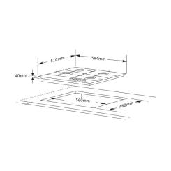 Варочная поверхность Interline VGS 463 FGK BA Фото 8
