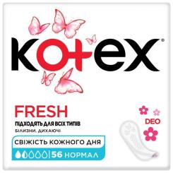 Ежедневные прокладки Kotex Normal Deo 56 шт. Фото