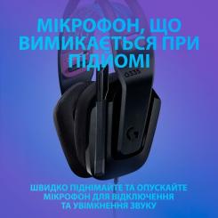 Наушники Logitech G335 Wired Gaming Black Фото 4