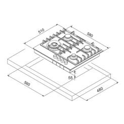 Варочная поверхность Freggia HCG640VGTW Фото 6