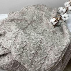 Плед Прованс Глория 190х220 косы Лате Фото 2