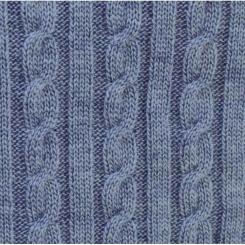 Плед Прованс Soft косы Синий меланж 140x180 см Фото 2