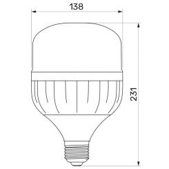 Лампочка TITANUM A138 50W E27 6500К Фото 2