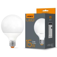Лампочка Videx G95e 15W E27 4100K Фото 1