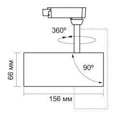 Светильник Videx LED 30W 4100K черный Фото 5