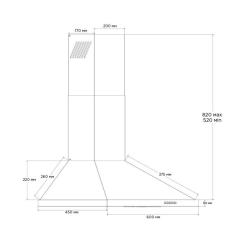 Вытяжка кухонная Pyramida KT 60 IX Фото 10