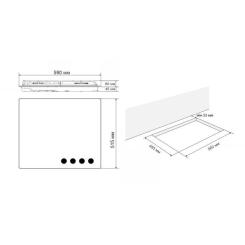 Варочная поверхность Eleyus MAGENTA 60 WH CF Фото 8