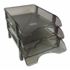 Лоток для бумаг КіП горизонтальный, дымчатый Фото 1