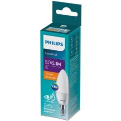 Лампочка Philips ESSLEDCandle 7W 806lm E14 827 B38NDFRRCA Фото 1