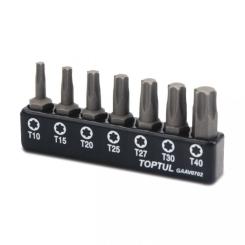 Набор бит Toptul TORX 1/4" 7ед. (T10-T40) Фото