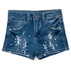Шорты детские Breeze джинсовые с жемчужинками Фото