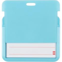 Бейдж Axent слайдер горизонтальный, 85х54мм, голубой Фото 2