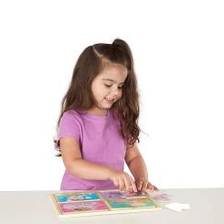 Пазл Melissa&Doug дерев'яні у футлярі "Маленькі принцеси" Фото 1