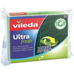 Губки кухонные Vileda Ultra Fresh антибактеріальні 2 шт. Фото