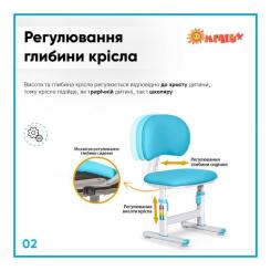 Парта со стулом Evo-kids Blue Фото 2