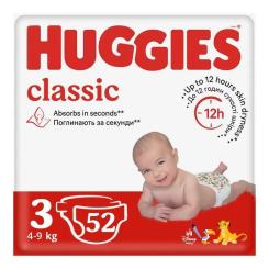 Подгузники Huggies Classic 3 (4-9кг) Jumbo 52 шт Фото