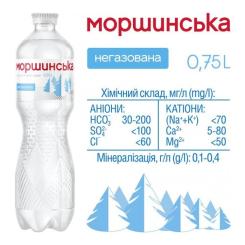 Минеральная вода Моршинська 0.75 н/газ пет Фото 4