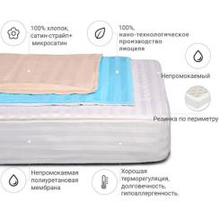 Наматрасник MirSon Royal Pearl тенсел (Modal) Waterproof 318/3 60x120 Фото 1
