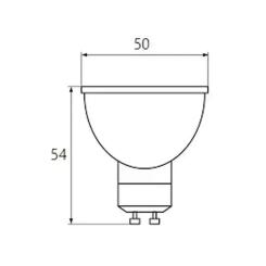 Лампочка Osram LED VALUE, PAR16, 6W, 3000K GU10 Фото 2