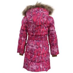Пальто детское Huppa YASMINE 12020055 фуксия с принтом 104 Фото 1