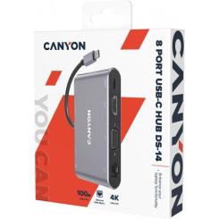 Порт-репликатор Canyon 8-in-1 USB-C Фото 4