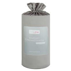 Постельное белье Home Line Сатин Люкс серый, Евро Фото 1