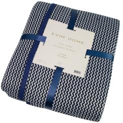 Плед Lux pike индиго, 160х230 см Фото