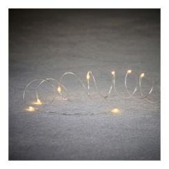 Гирлянда Luca Lighting Струна серебряная 18 м теплый белый Фото