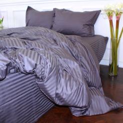 Постельное белье MirSon Satin 30-0012DarkGray 160х220 Сімейний Фото
