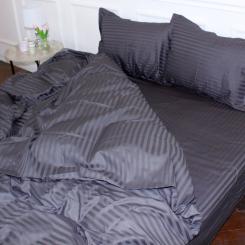 Постельное белье MirSon Satin 30-0012DarkGray 160х220 Сімейний Фото 1