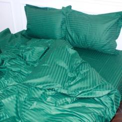 Постельное белье MirSon SatinStripe 30-0017Green 143х210 Сімейний Фото 1