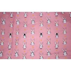 Постельное белье MirSon Бязь 17-0528 Bunnies pink Сімейний 160x220 Фото 5