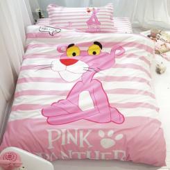 Постельное белье MirSon Бязь Premium 17-0110 Pink Pantere 2х160х220 Фото
