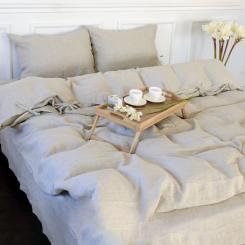 Постельное белье MirSon Лен Grey sky 175х210 Фото