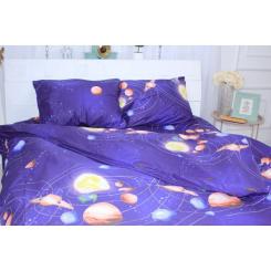 Постельное белье MirSon Сатин 22-1282 Night Space Детский Фото 1
