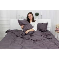 Постельное белье MirSon Сатин Premium Жаккард Graphite 160х220 Фото 3